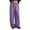 Purple, variant on JIAYUE Men's Wide Leg Jeans Soft Washed Relaxed Fit Elastic Drawstring Waist Loose Full Length Casual Cozy Trousers Streetwear For Daily Travel Outings Pants