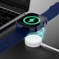 thumbnail image 4 of 2 Pack Étui Rigide Compatible avec Apple Watch 41mm Série 8 Série 7 avec Protecteur d'Écran en Verre Trempé, Couverture de Protection Durable Ultra-Mince Bleu/clair pour iWatch, 4 of 5