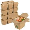[50 Pack] 8 Chinese Take Out Boxes - 3 x 2.5” Plain Paperboard Food Containers, Leak and Grease Resistant Pint Size Asian Rectangle To Boxes, Candy Buffet Box and Party