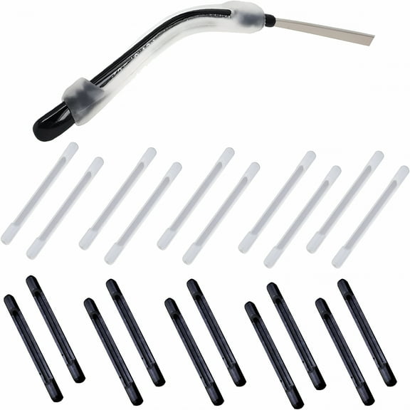 GJX 10 pairs silicone glasses temple tips elastic sleeve eyeglass retainer grip, soft rubber Anti-slip comfort eyeglasses ear grip for kids glasses sunglasses reading glasses spectacle eyewear