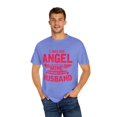 thumbnail image 4 of Inspirational He's My Angel Bereaving Wives Statements Motivational Memorial Loss Uplifting Sayings Line Unisex Garment-Dyed T-shirt, 4 of 4