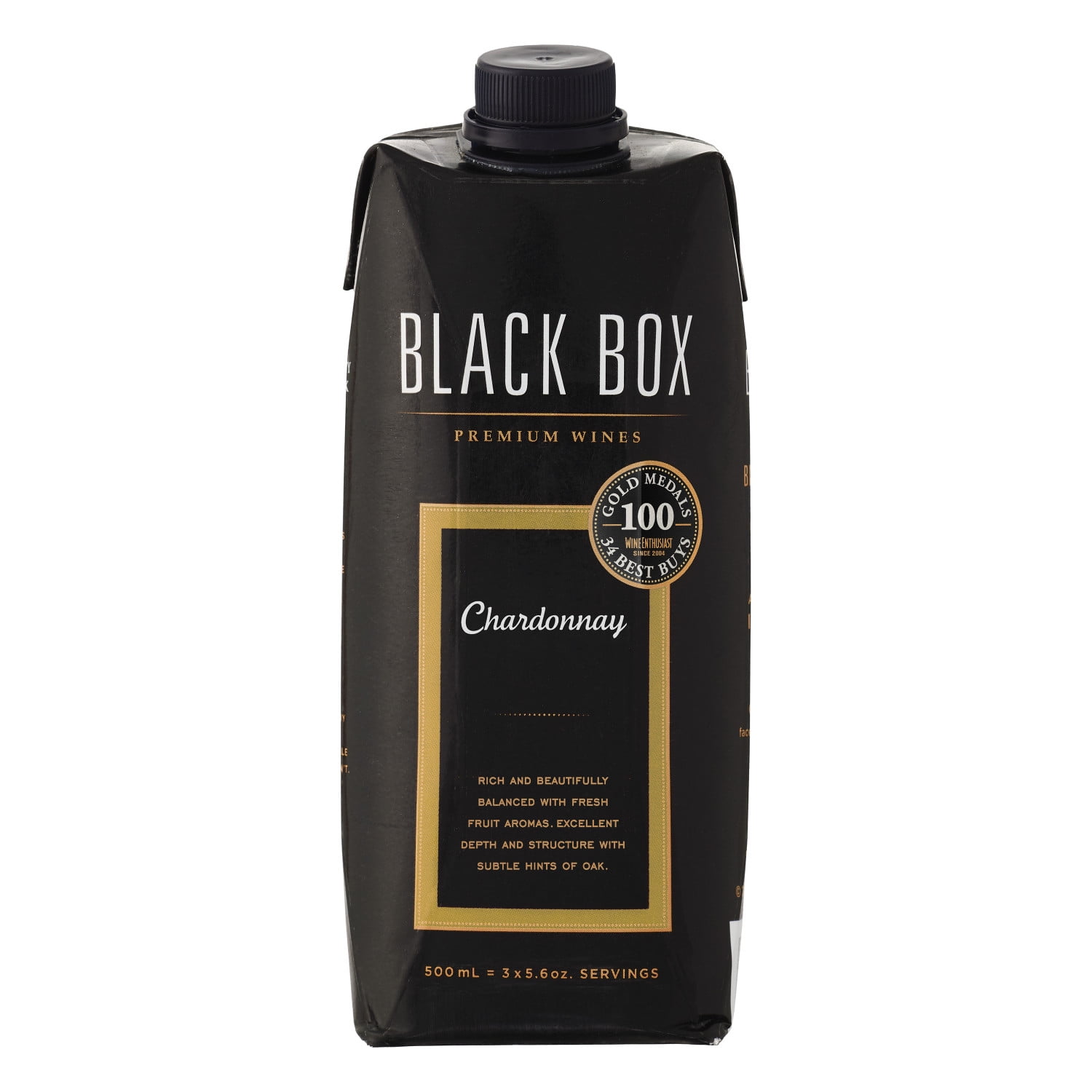 Black Box Chardonnay White Wine, 500 mL Carton