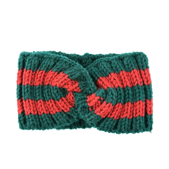 Yili Maizi Chunky Knit Headbands Braided Winter Headbands Ear Warmers Crochet Head Wraps Elastic Hair Band for Women