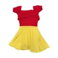 thumbnail image 1 of 1/6 Plimed sigue, ropa de disfraz de cosplay de moda elegante, muñeca en miniatura amarillo rojo, 1 of 9
