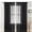 Black, variant on Solid Sheer Color Curtains, Semi Blackout Chiffon Curtains, Bedroom and Living Room Decoration, 2Pcs