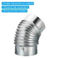 thumbnail image 4 of Unique Bargains 5' OD Elbow 45 Degree Duct Pipe Connector HVAC Galvanized Iron Adapter, 4 of 4