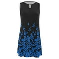 thumbnail image 4 of Cyber&Monday Deals Sundresses for Women Casual Summer - Dresses for Women Casual Summer Floral Printed Tank Sleeveless Dress Hollow V-Neck Swing A Line Beach Mini Sundress, 4 of 5