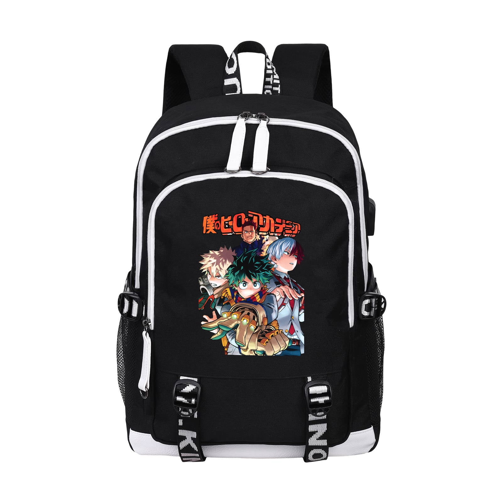 PaPama Boys Girls My Hero Academia School Bag Backpack-Travel Rucksack Back to School Bookbag for Students 