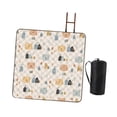 thumbnail image 4 of Manta de picnic impermeable para parejas, con bolsa de almacenamiento, 200 x 200 cm Patrón de cabina, 4 of 8
