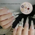 thumbnail image 2 of 2Pcs Nail Art Rhinestone Pointed Bottom Shining Three-dimensional DIY Sparkling Glitter Irregular Manicure Fake  Women Supply, 2 of 10