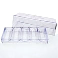 thumbnail image 2 of Clear Acrylic Poker Chip Rack with Cover/Casino Chip Tray with Lid, Holds 100 Chips Each, 2 of 7
