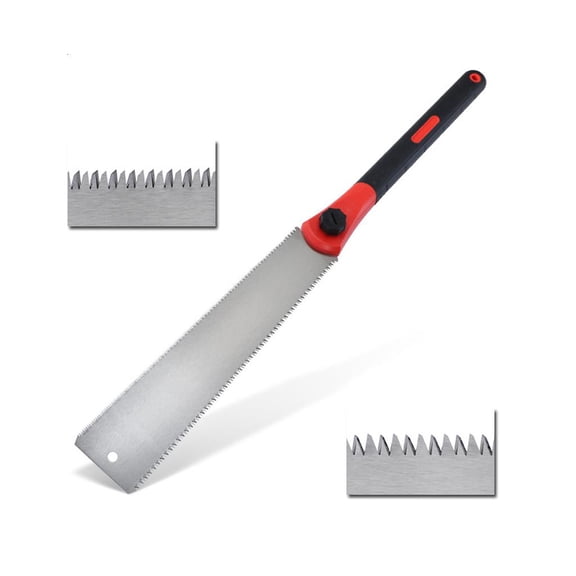 Woodworking Double Sides SK5 Steel Hand Tenon Fine Tooth with Handle for Gardening Outdoor