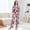 Flowers Pattern, variant on Women's Pajama Set Multi Size Available Long Sleeve Sleepwear For Ladies Lavender-colored Flowers