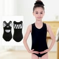 thumbnail image 4 of WOLLED Kids Girls Gymnastics Leotards Toddler Sleeveless Sport Biketard 3-12Y, 4 of 11