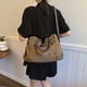 thumbnail image 3 of Bolso Bandolera Hombro Lona Informal Gran Capacidad (marrón), 3 of 9