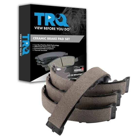 TRQ Rear Parking Brake Shoe Set Fits Select 2010-2015 Lexus RX350 RX450h 2006-2007 Subaru B9 Tribeca 2008-2014 Tribeca 2014-2019 Toyota Highlander 2011-2020 Sienna