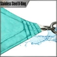 thumbnail image 5 of Amgo 13' x 13' x 13' Custom Size Turquoise Triangle Waterproof Sun Shade Sail Order To Make UPF50+ AMTADT12 Canopy Awning, 98% UV Blockage Water Resistant, Backyard Patio Garden (We Customize), 5 of 9