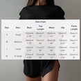 thumbnail image 3 of Jerdar Women's Crop Top Split Hem Shorts Pajama Set Ribbed Short Sleeve Loose for Spring Summer S, 3 of 8