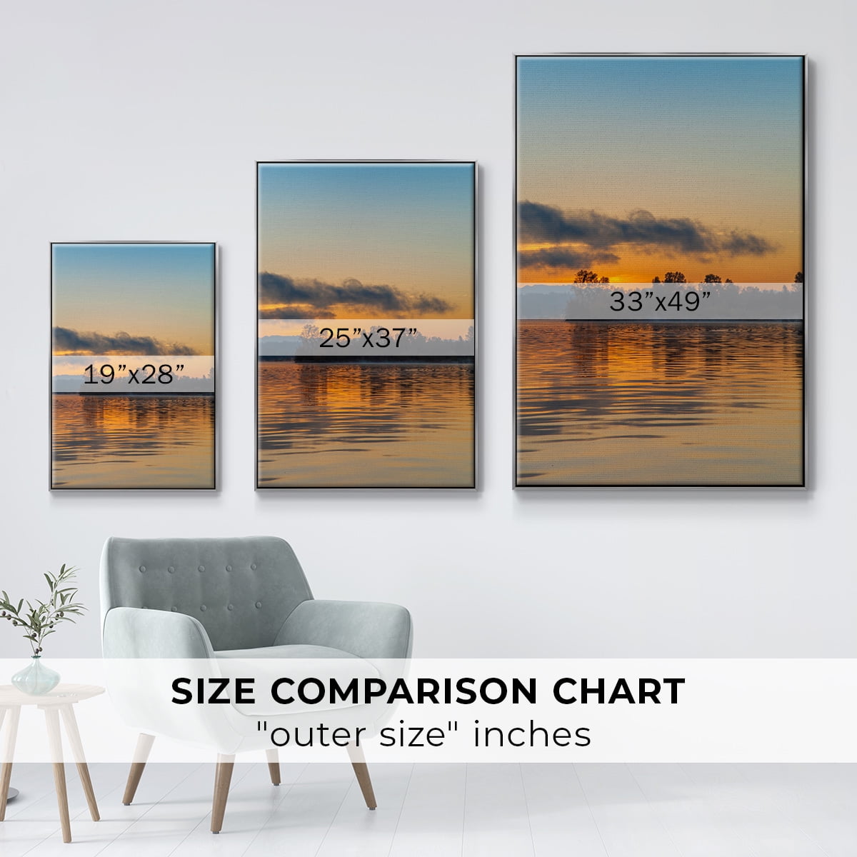 Molten Gold Framed Premium Gallery Wrapped Canvas - Ready to Hang