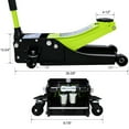 thumbnail image 2 of Car Jack Low Profile Hydraulic Trolley Service/Floor Jack, 4 Ton (8000 lbs) Capacity, Lifting Range 2.5"-20",green,Floor Jack, 2 of 2