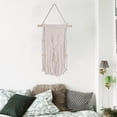 thumbnail image 5 of LYCAQL Macrame Wall Hanging Boho Wall Art Decor Woven Chic Bohemian Room Decor for Bedroom Nursery Living Room Dorm Apartment, Small Size 17.7" L x 11.8" W, 5 of 9