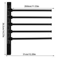 thumbnail image 3 of Rotating Swivel Towel Rack Holder Hook Hanger Bathroom Rack Wall Hanging Rack, 3 of 11