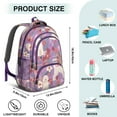 thumbnail image 5 of Goldendoodle Dog and Flower Floral Backpack for School,Cute School Bag,Schoolbag with Adjustable Shoulder Straps & Padded Back,16.9 Inch, 5 of 5