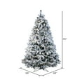 thumbnail image 5 of Vickerman 7.5' Flocked Alaskan Pine Artificial Christmas Tree, Warm White Single Mold  LED  lights, 5 of 5