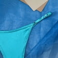 thumbnail image 4 of idosla Women's String Thong Metallic Micro Panties Sexy Low Rise Bikini Underwear Lingerie Thongs (Green, L), 4 of 6