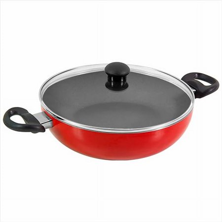 Rapid Kadai 240 Induction Base with Glass Lid (Red)