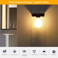 thumbnail image 4 of Lámpara de exterior Irfora Bombillas de tungsteno de energía solar Lámpara de pared para exteriores Control de luz sensible a la luz de la cerca / Resistencia al agua IP65 / Célula recargable de alta Irfora Lámpara de exterior, 4 of 7