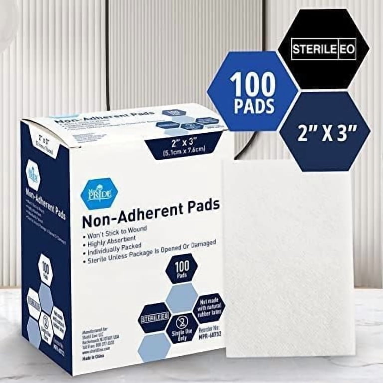 MedPride Sterile Non-Adherent Pads, 2" x 3", 100-Count photo 3