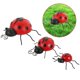 thumbnail image 2 of 3pcs Simulation Ladybug Adornments Outdoor Iron Art Ladybug Decorations, 2 of 4