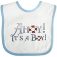 thumbnail image 3 of Inktastic Ahoy It's a Boy Boys Baby Bib, 3 of 4