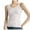 White, variant on Admvng Tank Tops for Women Summer Slim and Comfortable Small Size Round Neck Ribbed Top Sleeveless Cropped Top S-2XL