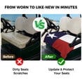 thumbnail image 4 of Golf Cart Seat Covers for 2 Seater,Blue Red White Texas Flag with Star Microfiber Cart Seat Towel Blanket,Minimalistic Geometric Stripe Absorbent NonSlip Bench Seats Protector for Golf Course 51"x31", 4 of 9