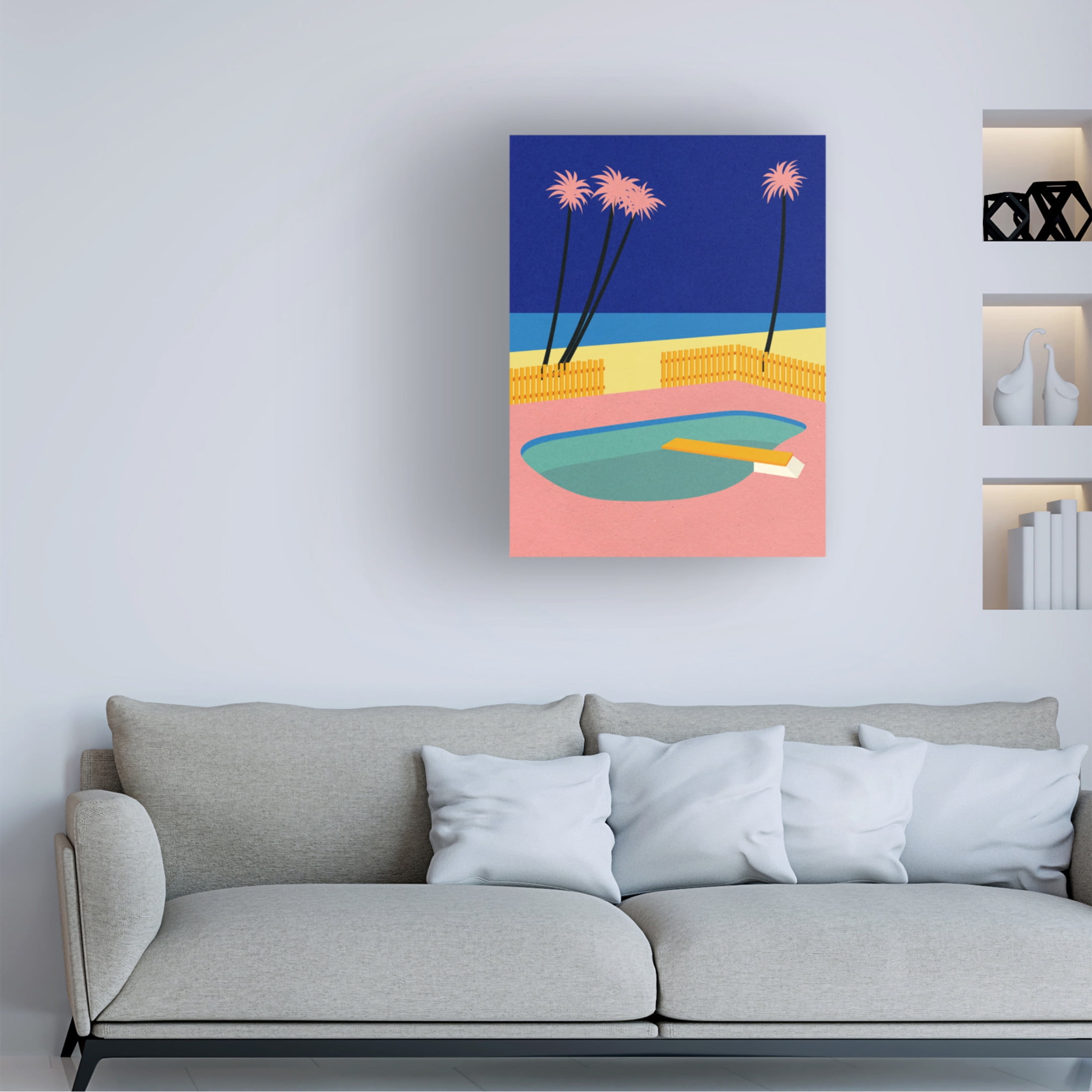Trademark Fine Art Rosi Feist Malibu Beach Canvas Wall Art
