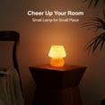 thumbnail image 6 of Mushroom Lamp Table Desk Bedside Lamp, Mushroom Decor Nightstand Small Table Lamps for Bedroom Night Stands,Cute Mini Modern Mid Century Lamps Dimmable, Aesthetic Home Decor(Flame Orange), 6 of 12