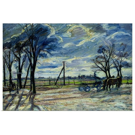 Great BIG Canvas | Rolled Waldemar (1882-1916) Rosler Poster Print entitled Suburban Landscape in Spring