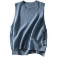 thumbnail image 5 of Elegant Women's Cozy Sleeveless Sweater Vest Loose Fit Layering Top For Everyday Casual Wear Comfort, 5 of 5