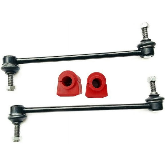 Front Sway Bar Link and Bushing Kit - 4 Piece - Compatible with 2003 - 2007 Saturn Ion 2.4L (with 18mm Sway Bar) 2004 2005 2006
