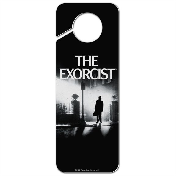 The Exorcist Logo and Silhouette Plastic Door Knob Hanger Sign