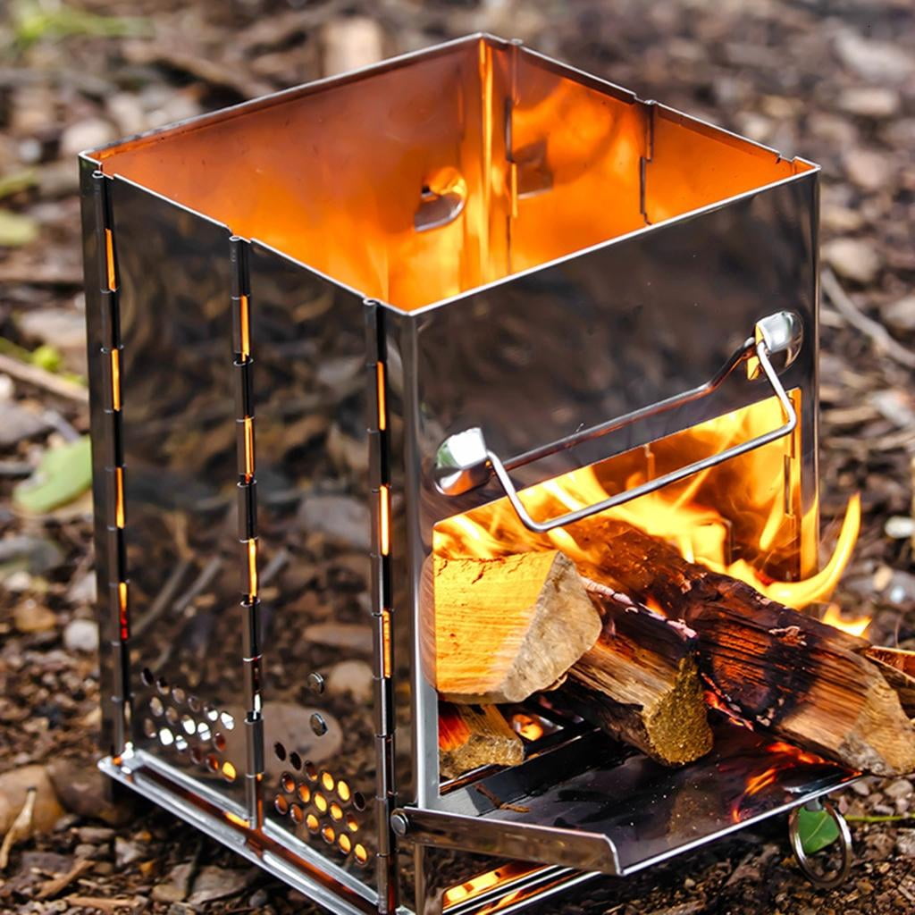 Wood Fire Stove Wind-proof Alcohol Stove Furnaces Cook Gas Burners Wood Burners