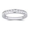 1/2 Carat T.W. Lab Grown Diamond Channel Platinum Plated Sterling Silver Wedding Band