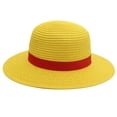 thumbnail image 1 of Sombrero de pescador Luffy Straw Hat unisex para el sol, 58 cm, para mujeres y hombres, 1 of 4