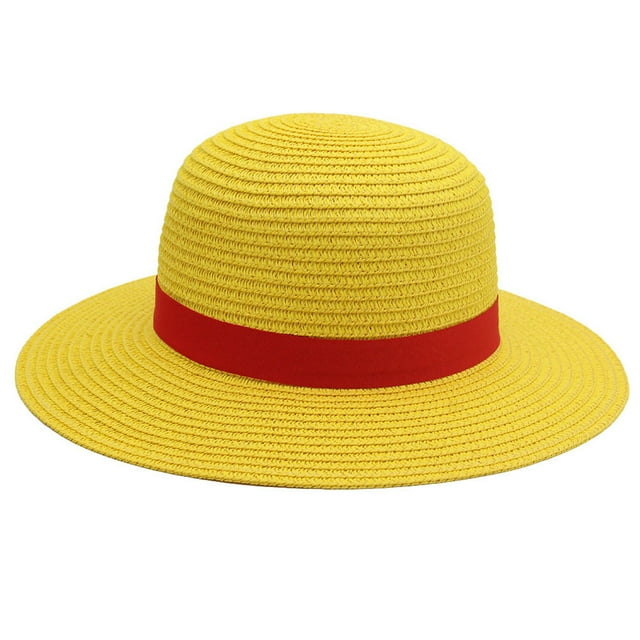 Sombrero de pescador Luffy Straw Hat unisex para el sol, 58 cm, para mujeres y hombres