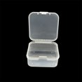 thumbnail image 4 of Recipiente de plástico transparente Caja de almacenamiento transparente con tapa con bisagras Artesanía Joyas Misceláneas Maquillaje Estuche Almacenamiento y organización del hogar 18 piezas Injueey HA084433-01, 4 of 6