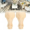 thumbnail image 2 of 2PCS Wood Carved Furniture Leg Replacement for Coffee Table Chair Cabinet Sofa Decorative, 2 of 10
