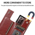 thumbnail image 5 of Dteck Case for Samsung Galaxy Note 20 Ultra 6.9-inch,Shockproof PU Leather Wallet Case Card Holder Kickstand Flip Magnetic Hybrid Rubber Note 20 Ultra 5G Back Phone Cover,Brown, 5 of 9