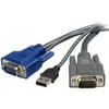 StarTech 6 ft Ultra-Thin USB VGA 2-in-1 KVM Cable SVUSBVGA6